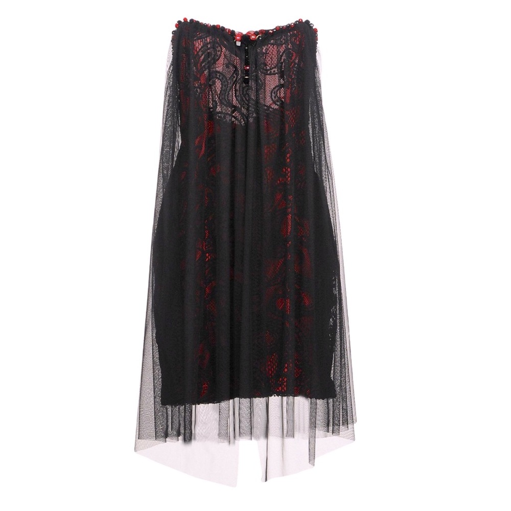 ROMEO GIGLI PLUS Short Floral Lace Overlay Size 8